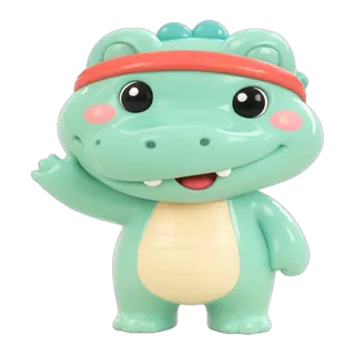 Coco the crocodile, waving